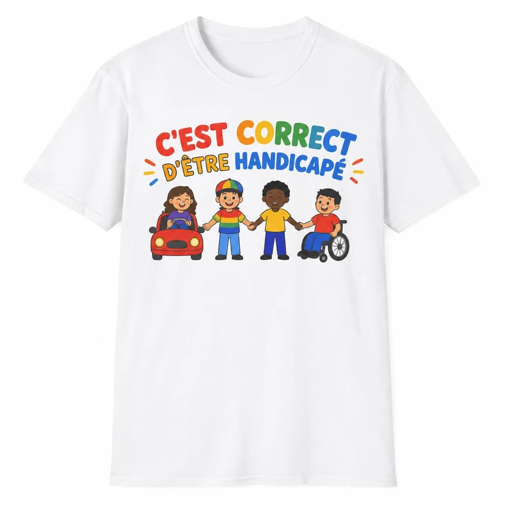 Blanc — C’EST CORRECT D’ÊTRE HANDICAPÉ